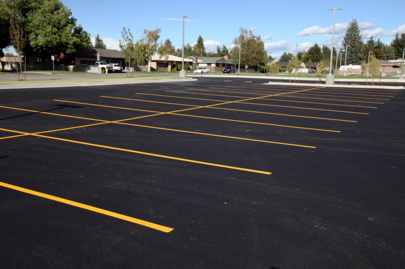 Repaved Parking Lot